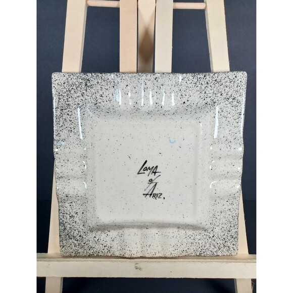 Vintage Kachina Figure Ashtray Loma of Arizona Speckled Pottery Southwestern - Picture 6 of 8